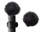 Plyisty 2Pcs Microfono Peloso Parabrezza Silenziatore Per Rode Wireless Go Ii Parabrezza, Microfono Portatile Parabrezza Riduce Il Rumore Ambientale Del Vento (Nero)