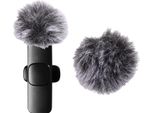 Plyisty 2Pcs Microfono Peloso Parabrezza Silenziatore Per Rode Wireless Go Ii Parabrezza, Microfono Portatile Parabrezza Riduce Il Rumore Ambientale Del Vento (Grigio)