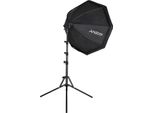 Andoer Studio Photography Softbox Kit Con 70Cm/28In Octagon Photography Softbox * 1 + 1.5M Metal Tripod Stand * 1 Per Live Streaming Ritratto Prodotto Foto Video
