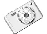 Fockety Fotocamera Digitale Da 64 Mp, Zoom 16X, Videocamera Per Vlogging 4K Con Schermo Da 2,88 Pollici E Autofocus, Videocamera Digitale Per Principianti, Adolescenti, Adulti, Fotografia Di Viaggio (Bianco)