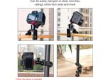 Yctze Supporto Universale Per Morsetto A C Supporto In Lega Di Alluminio Per Morsetto A C Per Fotocamera Con Viti Da 1/4 Di Pollice Per Fotocamera - Microfono - Video - Accessori Per Illuminazione