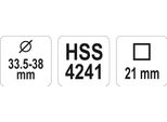 Alesatore Manuale Regolabile Hss 33,5 - 38 Mm YT-28965