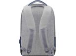 Rivacase 7562 Zaino Antifurto Grigio/Blu Scuro Per Laptop 15.6