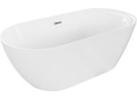 Vasca Da Bagno Autoportante Laura 170X80 Cm Bianco Cromo