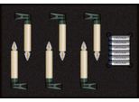 Krinner Superlight Bavaria Mini Flame Set Di 6 Avorio