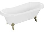 Vasca Da Bagno Autoportante Retro 170X75 Cm Oro Bianco