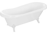 Vasca Da Bagno Autoportante Retro 170X75 Cm Bianco Bianco