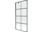 Mexen Next Schermo Doccia 1 Anta 90 X 150 Cm, Griglia Nera, Nero - 895-090-000-00-77-70