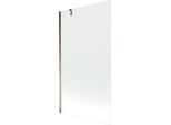 Mexen Next Paratia Per Vasca Da Bagno 1-Anta 100 X 150 Cm, Trasparente, Oro Rosa - 895-100-000-00-00-60
