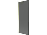 Mexen Next Paratia Per Vasca Da Bagno A 1 Anta 70 X 150 Cm, Grafite, Dorato - 895-070-000-00-40-50