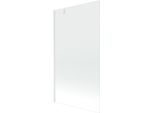 Mexen Next Paratia Per Vasca Da Bagno A 1 Anta 100 X 150 Cm, Trasparente, Bianco - 895-100-000-00-00-20