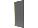 Mexen Next Paratia Per Vasca Da Bagno A 1 Anta 80 X 150 Cm, Grafite, Oro - 895-080-000-00-40-50