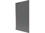 Mexen Next Paratia Per Vasca Da Bagno A 1 Anta 100 X 150 Cm, Grafite, Oro Rosa - 895-100-000-00-40-60