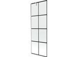 Mexen Next Paratia Da Bagno Con 1 Anta 70 X 150 Cm, Griglia Nera, Cromo - 895-070-000-00-77-01