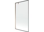 Mexen Next Paratia Doccia A 1 Anta 100 X 150 Cm, Cornice Nera, Oro Rosa - 895-100-000-00-70-60