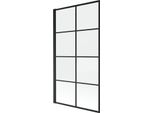 Mexen Alex Paravento Da Vasca Da Bagno A 1 Anta 70 X 140 Cm, Griglia Nera - 893-070-001-70-77
