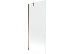 Mexen Next Paratia Per Vasca Da Bagno 1-Anta 80 X 150 Cm, Trasparente, Oro Rosa - 895-080-000-00-00-60