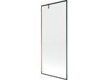 Mexen Next Schermo Doccia A 1 Anta 80 X 150 Cm, Cornice Nera, Oro Rosa - 895-080-000-00-70-60
