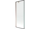 Mexen Next Schermo Da Doccia A 1 Anta 70 X 150 Cm, Cornice Nera, Oro Rosa - 895-070-000-00-70-60