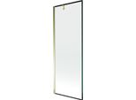 Mexen Next Paravento Per Doccia A 1 Anta 70 X 150 Cm, Cornice Nera, Oro - 895-070-000-00-70-50