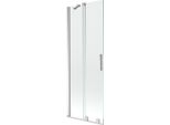 Mexen Velar Paratia Per Vasca Da Bagno 2 Ante Scorrevoli 70 X 150 Cm, Trasparente, Cromo - 896-070-000-01-01