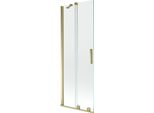 Mexen Velar Paratia Da Bagno A 2 Ante Scorrevoli 70 X 150 Cm, Trasparente, Dorato - 896-070-000-01-50
