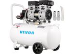 Vevor Compressore Whisper 50 L, Compressore Silenzioso Oil-Free 750 W, Compressore D'aria Oil-Free 68 Db, Compressore D'aria 230 V, Caldaia Silenziosa Per Aria Compressa 170 L / Min Di Volume Di Scarico, Con Ventilatore Di Scarico Incorporato