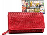 Rovicky | Portafoglio Grande, In Pelle Naturale, Da Donna, Rosso, 17X10 Cm