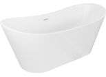 Mexen Montana Vasca Da Bagno Indipendente 180 X 80 Cm, Bianca, Troppopieno Bianco - 52011808000-20
