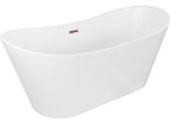 Mexen Montana Vasca Da Bagno Freestanding 170 X 80 Cm, Bianca, Troppo Pieno Oro Rosa - 52011708000-60