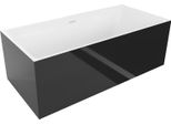 Mexen Nita Vasca Da Bagno Freestanding 170 X 80 Cm, Bianca/Nera, Troppo Pieno Bianco - 52091708075-20