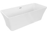 Mexen Tonia Vasca Da Bagno Freestanding 170 X 75 Cm, Bianca, Troppopieno Cromato - 52171707500-01