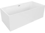Mexen Nita Vasca Da Bagno Freestanding 170 X 80 Cm, Bianca, Troppopieno Nichel Spazzolato - 52091708000-97