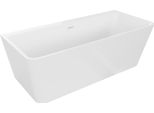 Mexen Volta Vasca Da Bagno Indipendente A Parete 150 X 75 Cm, Bianca, Troppopieno Bianco - 51131507500-20