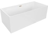Mexen Nita Vasca Da Bagno Indipendente 170 X 80 Cm, Bianca, Troppopieno Oro Rosa - 52091708000-60