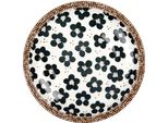 Piatto Da Colazione Clayre & Eef Ø 21X3 Cm In Vetroceramica Bianca E Nera