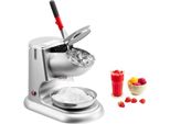 Vevor Tritaghiaccio Commerciale 100 Kg All'ora, Macchina Per Coni Di Neve Elettrica Con 4 Lame, Tritaghiaccio In Acciaio Inox Con Ciotola E Coperchio 300 W 2000 Giri/Min, Rasoio Per Ghiaccio Argento