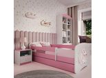 Letto Per Bambini Cavallo 70X140, 80X160, 80X180 Cm - Set Completo Con Materasso, Cassetto E Protezione Anticaduta