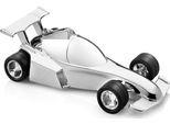 Salvadanaio Zilverstad Con Auto Da Corsa 15,4X7,2X4,8 Cm Placcato In Argento E Resistente All'ossidazione