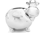 Salvadanaio Zilverstad Mucca Grande 14X10X12,5 Cm Placcato Argento Anti Appannamento