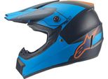 Casco Da Cross Casco Per Bambini Casco Da Moto Motocross Stelle Blu Nero Taglia Xl