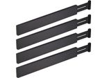 Set Di 4 Divisori Per Cassetti RD46307, Nero