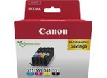 Canon 6509B016 Cartuccia D'inchiostro 4 Pz Originale Nero Ciano Magenta Giallo