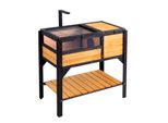 Vevor Habitat Per Tartarughe, Casa Per Tartarughe In Legno Per Interni Ed Esterni, Recinto Per Tartarughe Con Supporto Luminoso, Recinto Per Rettili, Gabbia Per Animali Di Piccole Dimensioni Con Gambe Per Geco, Lucertola, Serpente