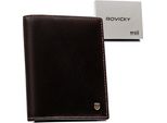 Portafoglio Da Uomo Compatto Rovicky |, Con Rfid, Marrone Scuro, 9X12 Cm