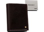 Rovicky | Portafoglio Classico Da Uomo, Con Rfid, Marrone Scuro, 10X13 Cm