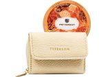 Peterson | Portafoglio Da Borsetta Da Donna, Con Sicurezza Rfid, Beige, 9X6,5 Cm