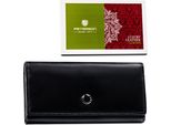 Peterson | Large, Portafoglio Da Donna Nero, Con Rfid, Nero, 18X9,5 Cm