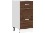 Vidaxl Armadio Base Lyon Brown Oak-Look 40X46X81,5 Cm Materiale A Base Di Legno