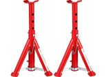 Luxtom | Cavalletti Per Martinetti, 2 Pezzi, 3T, 255-405Mm, Cavalletti Per Martinetti, Cavalletti Di Sostegno Con Perno Di Sicurezza